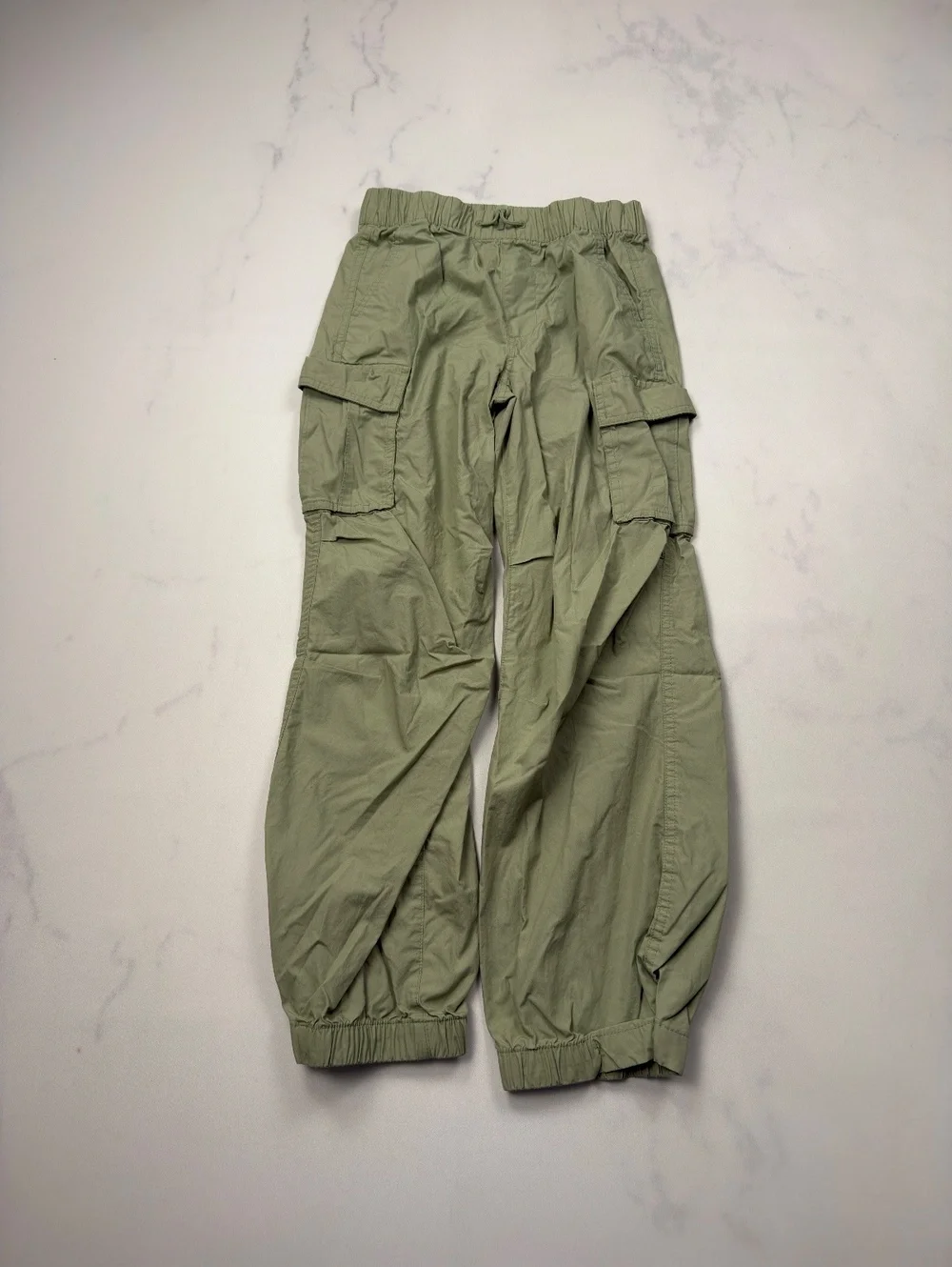 GAP Kids Cargo Pants Green Elastic Waistband - Boys XL